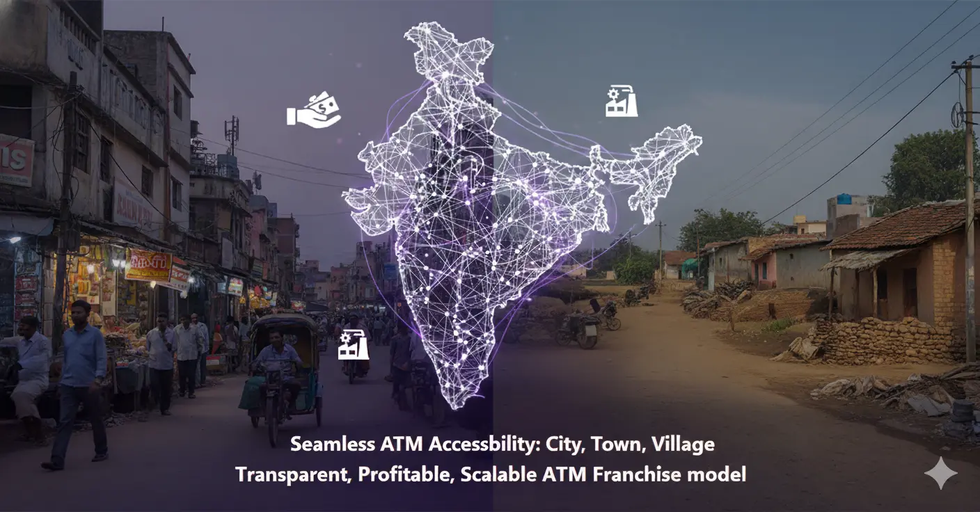 ATM franchise expansion mission across cities, towns and villages in India